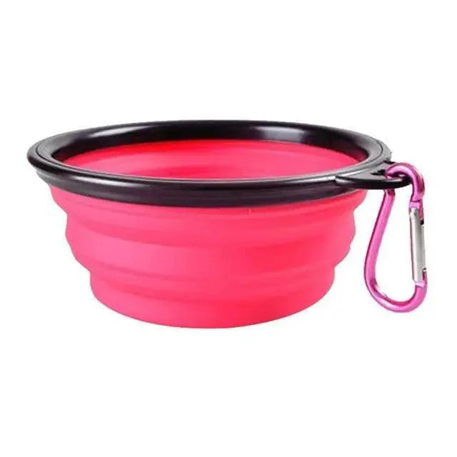 Universal Colorful Collapsible Silicone Dog Food Water Bowl Foldable Cup Dish For Pet Portable Travel Bowl For Dog Stevvex