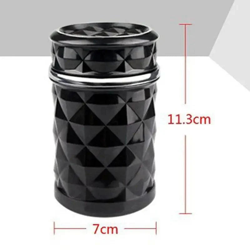 Universal LED Light Car Ashtray Cigarette Holder Car Accessories Portable Luxurious Design Ashtrays For Cars Stevvex