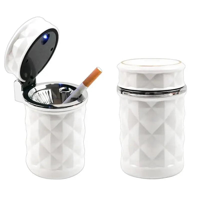 Universal LED Light Car Ashtray Cigarette Holder Car Accessories Portable Luxurious Design Ashtrays For Cars Stevvex