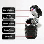 Universal LED Light Car Ashtray Cigarette Holder Car Accessories Portable Luxurious Design Ashtrays For Cars Stevvex