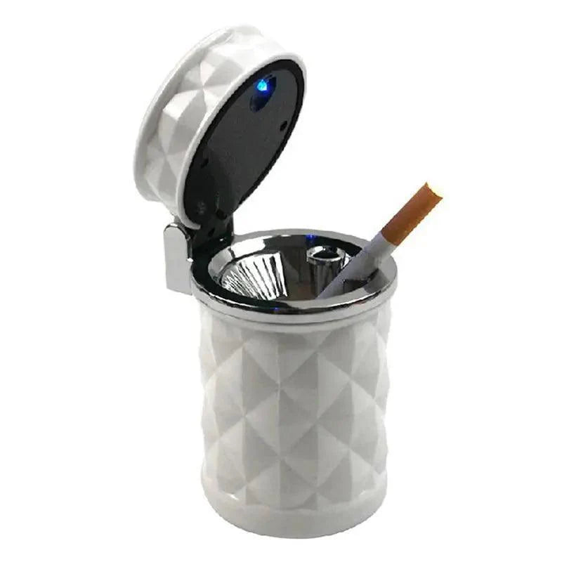 Universal LED Light Car Ashtray Cigarette Holder Car Accessories Portable Luxurious Design Ashtrays For Cars Stevvex