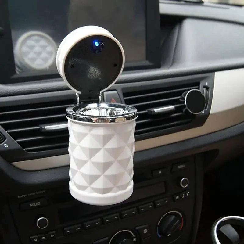 Universal LED Light Car Ashtray Cigarette Holder Car Accessories Portable Luxurious Design Ashtrays For Cars Stevvex