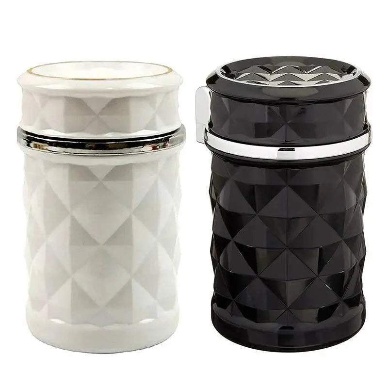 Universal LED Light Car Ashtray Cigarette Holder Car Accessories Portable Luxurious Design Ashtrays For Cars Stevvex