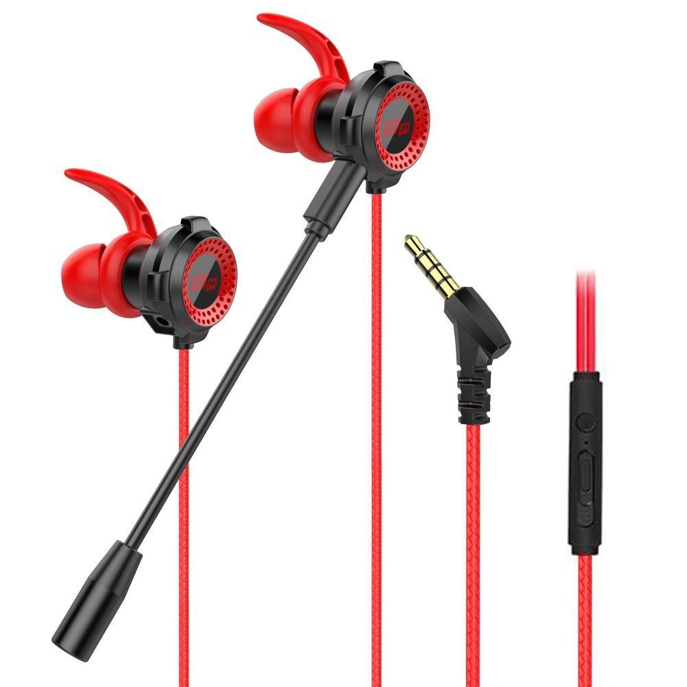 Universal Portable Dynamic Ultra-Low Latency Bluetooth Headphones, 25H Playtime Earbuds for Gaming, Noise Cancelling Bluetooth Earbud for PC Noise Reduction In-Ear Wired Call Earphones Gaming Computer Earpiece With Stereo Sound Mic Stevvex