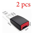 Universal Seat Belt Cover Car Safety Belt Extender 3 Size Seat Belt Extension Plug Buckle Seatbelt Clip Automotive Metal Seat Belt Buckle Alarm Stopper Auto Accessories Car Seat Belt Clip Universal Seat Belt Buckle Auto Metal Seat Belts Clip Stevvex
