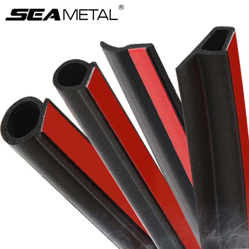 Universal Self Adhesive Auto Rubber Weather Draft Seal Strip Weather-strip for Car Window and Door Car Door Seal Strip Auto Stickers Rubber Noise Insulation Anti-Dust Soundproofing Sealing Strips Interior Accessories Stevvex