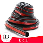 Universal Self Adhesive Auto Rubber Weather Draft Seal Strip Weather-strip for Car Window and Door Car Door Seal Strip Auto Stickers Rubber Noise Insulation Anti-Dust Soundproofing Sealing Strips Interior Accessories Stevvex