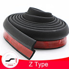 Universal Self Adhesive Auto Rubber Weather Draft Seal Strip Weather-strip for Car Window and Door Car Door Seal Strip Auto Stickers Rubber Noise Insulation Anti-Dust Soundproofing Sealing Strips Interior Accessories Stevvex