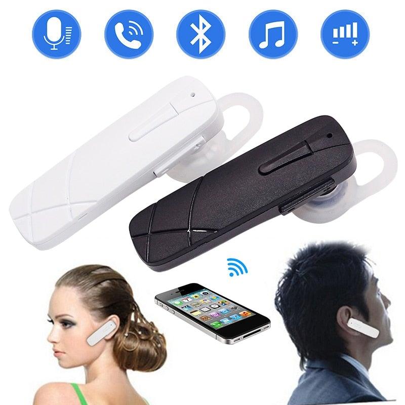 Universal Single Bluetooth Stereo Mini Earphone Handsfree Bluetooth Waterproof Headphone With Mic Ear Hook Gym Workout Sweat Resistance Sport Headset Painless Wearing With Earbuds Comfortable Earphone Stevvex