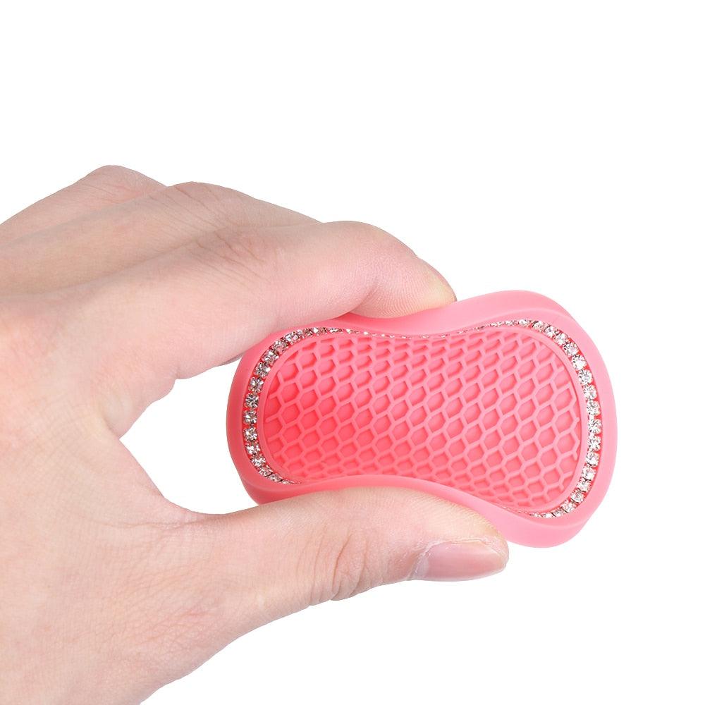 Universal Vehicle Bling Cup Holder Bling Glitter Acrylic Diamond Car Coaster PVC Travel Auto Cup Mats Insert Coaster Anti Slip Crystal Vehicle Bling Car Coasters Pink PVC Travel Auto Cup Holder Insert Coaster Anti Slip Crystal Vehicle Interior Accessories Stevvex