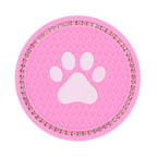 Universal Vehicle Bling Cup Holder Bling Glitter Acrylic Diamond Car Coaster PVC Travel Auto Cup Mats Insert Coaster Anti Slip Crystal Vehicle Bling Car Coasters Pink PVC Travel Auto Cup Holder Insert Coaster Anti Slip Crystal Vehicle Interior Accessories Stevvex