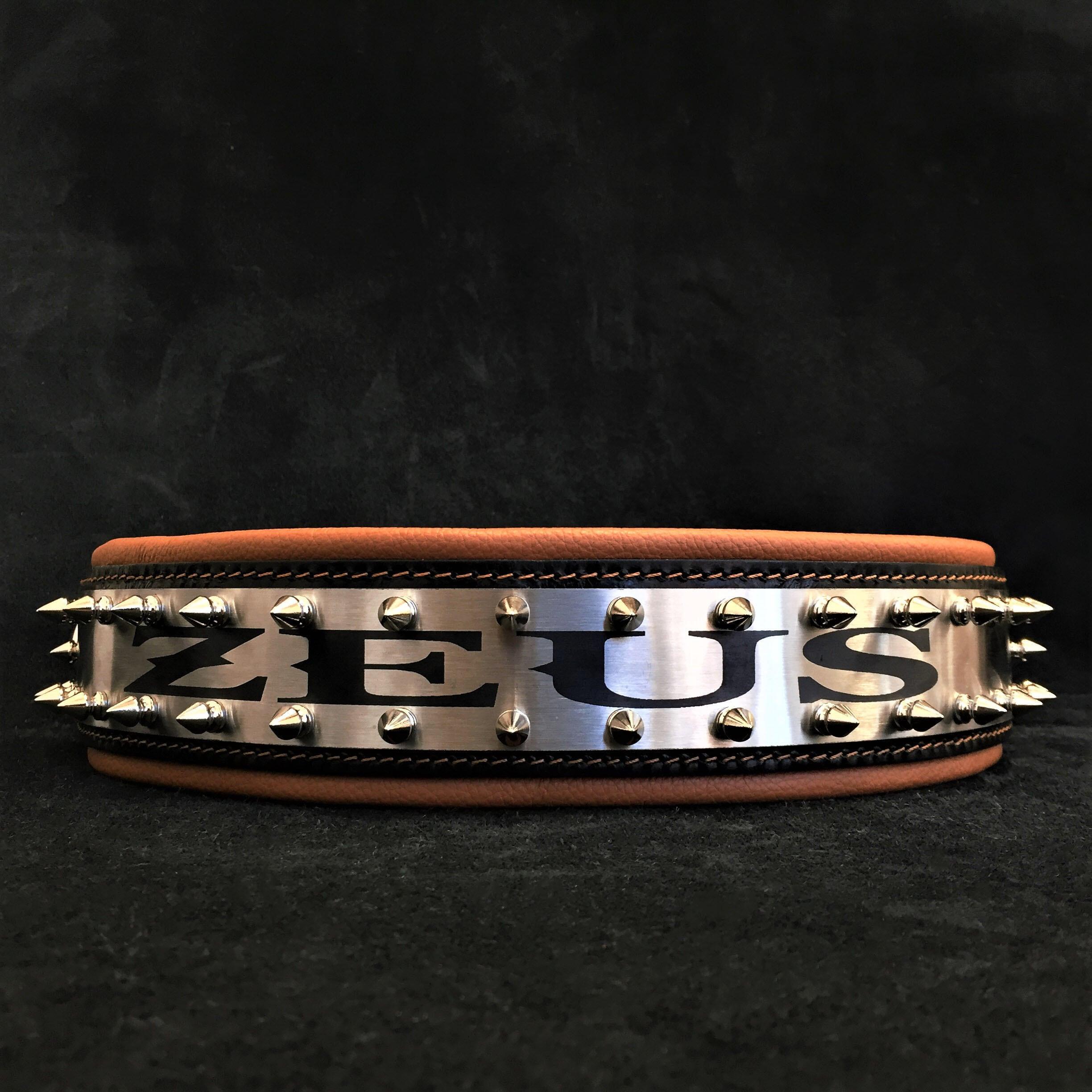 The "Metal" collar- personalized! Bestia Dog Gear