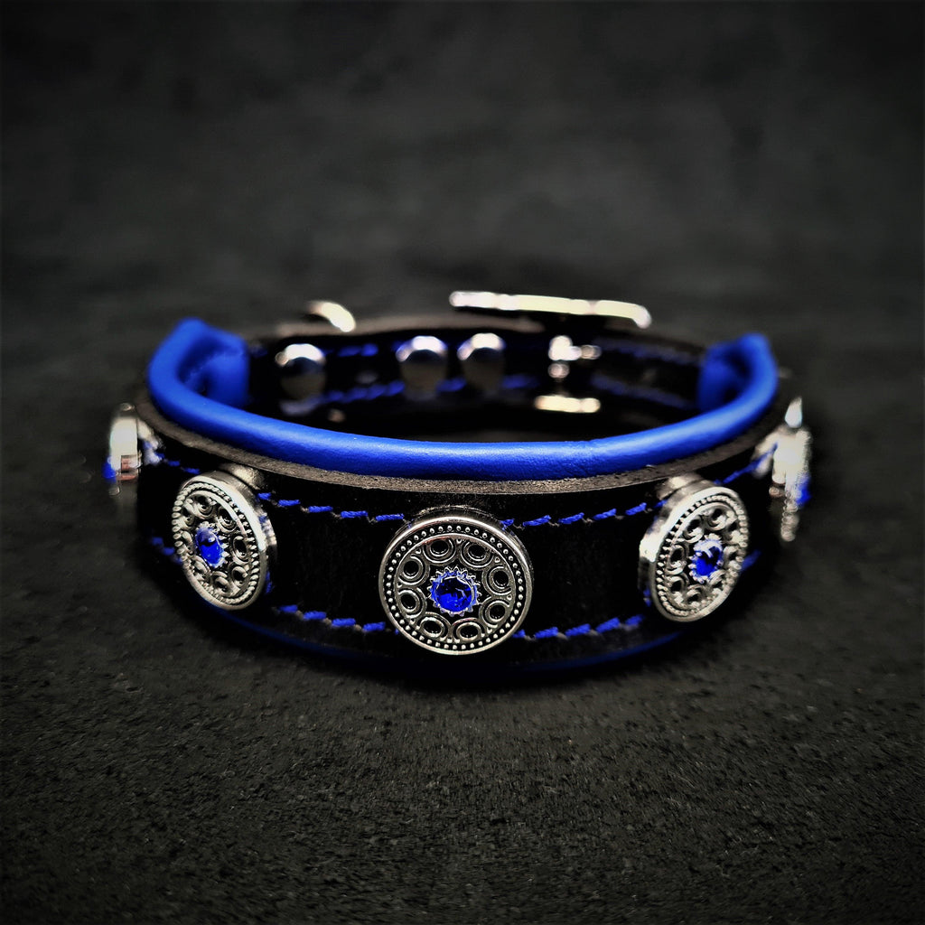 The "Bijou" handmade puppy collar - SJB-DIAMOND ELITES