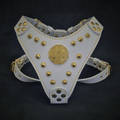The ''Maximus'' harness White & Gold Small to Medium Size - SJB-DIAMOND ELITES