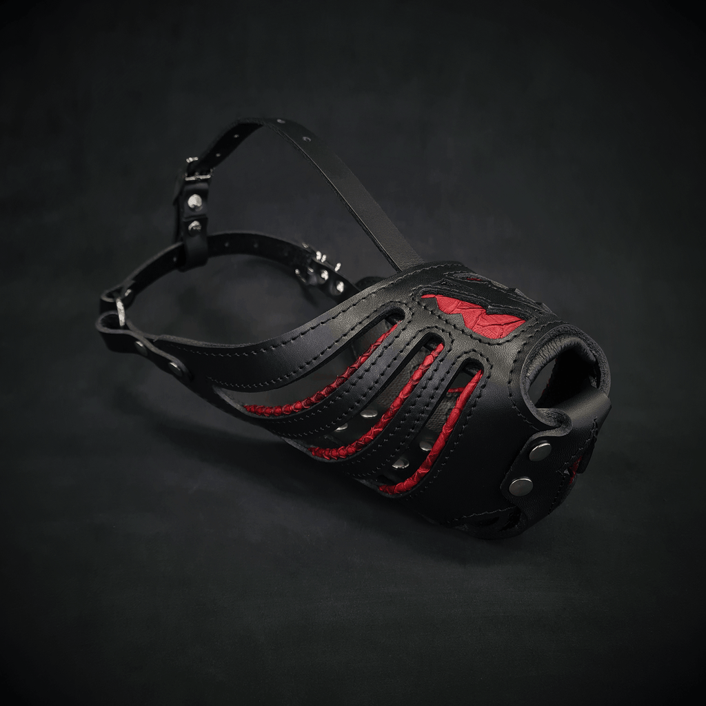 The ''Red Dragon'' basket muzzle - SJB-DIAMOND ELITES