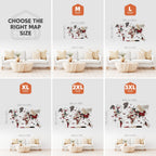 3D Luminous/Magnetic Colored Wooden World Map Urban Enjoy The Wood