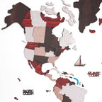3D Wooden World Map Urban Enjoy The Wood