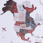 2D Wooden World Map Urban Enjoy The Wood