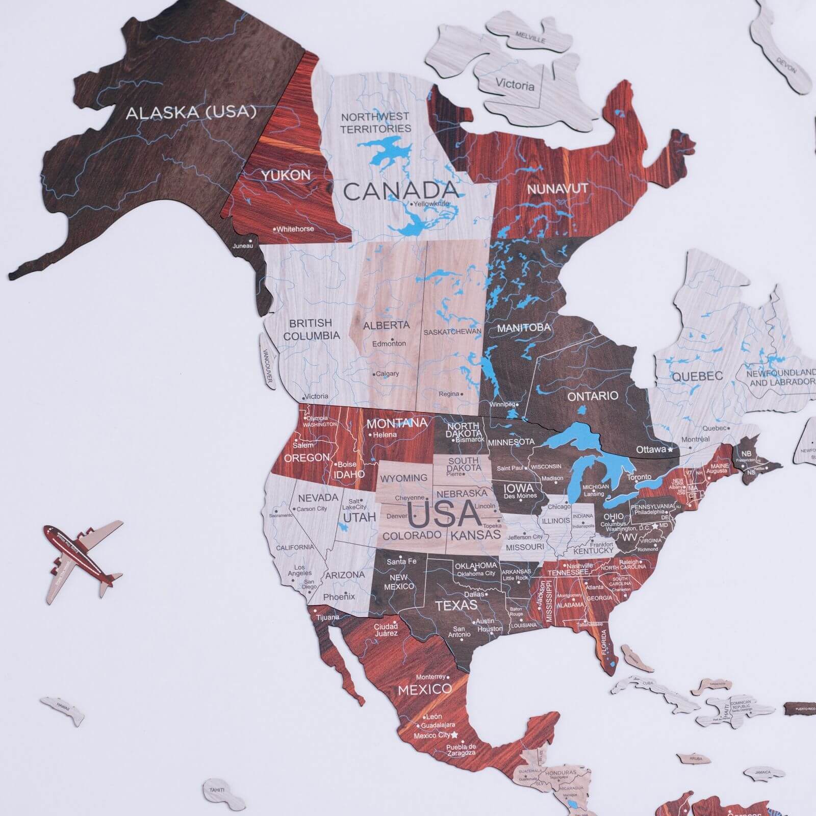 2D Wooden World Map Urban Enjoy The Wood