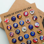 USA Flags Push Pins Enjoy The Wood