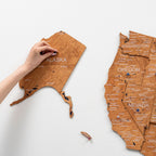 Wooden 3d Map of USA - Oak - SJB-DIAMOND ELITES