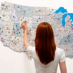Wooden USA Map Enjoy The Wood