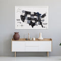 3D Wooden USA Map on Board Nordik