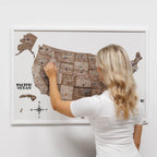 3D Wooden USA Map on Board - Terra - SJB-DIAMOND ELITES