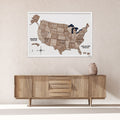 3D Wooden USA Map on Board - Terra - SJB-DIAMOND ELITES