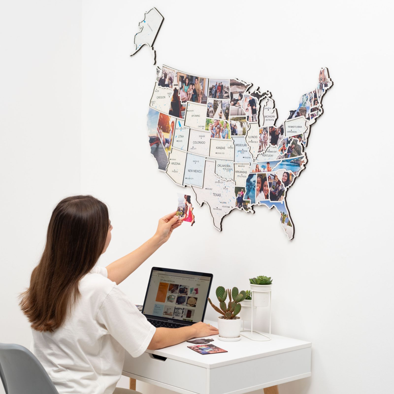 USA Photo Map Pastel - SJB-DIAMOND ELITES