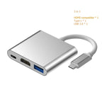 USB C to HDMI 4K VGA Adapter Compatible VGA USB C 3.0 Hub Adapter Charging Power PD Port Compatible For TV Laptop Projector Stevvex