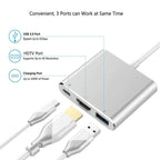 USB C to HDMI 4K VGA Adapter Compatible VGA USB C 3.0 Hub Adapter Charging Power PD Port Compatible For TV Laptop Projector Stevvex