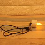 USB Charge One Piece Yellow Light LED Rechargeable Flameless Tea Light Candle With USB Flameless Flickering Candles Tea lights  Decoration Parties Weddings Family Dinner Outdoor Picnic Chargeable LED Battery Candles Stevvex