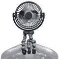 USB Desktop Folding Fan Outdoor Baby Stroller Handheld Fan Summer Mute Small Multifunctional Octopus Mini Fan Flexible Tripod for Stroller Student Bed Desk Bike Crib Car Rides USB or Battery Powered Safe Quiet and Long Lasting Fan Stevvex