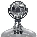 USB Desktop Folding Fan Outdoor Baby Stroller Handheld Fan Summer Mute Small Multifunctional Octopus Mini Fan Flexible Tripod for Stroller Student Bed Desk Bike Crib Car Rides USB or Battery Powered Safe Quiet and Long Lasting Fan Stevvex