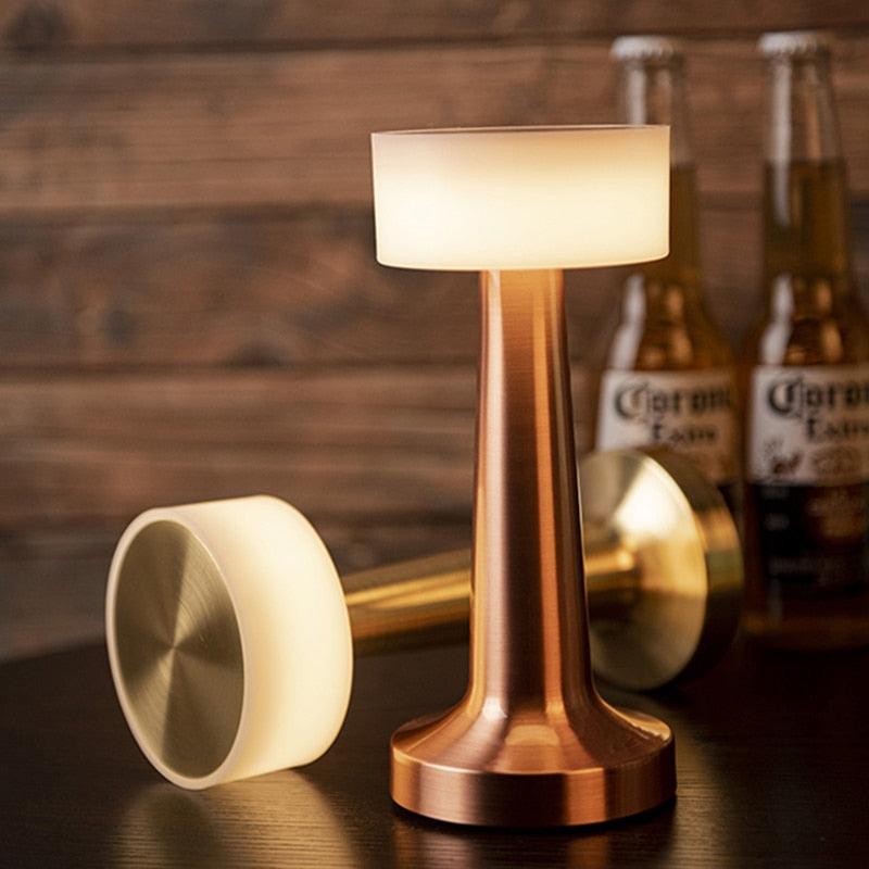 USB Dimming Bar Desk Lamp Hotel Coffee Shop Wireless Charging Touch Bedroom Bedside LED Restaurant Table Lights Art Night Light Decorative Table Lamp Cute Study Lamps for Bedroom Décor Stevvex