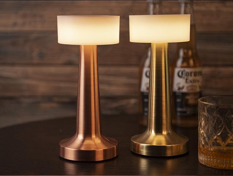 USB Dimming Bar Desk Lamp Hotel Coffee Shop Wireless Charging Touch Bedroom Bedside LED Restaurant Table Lights Art Night Light Decorative Table Lamp Cute Study Lamps for Bedroom Décor Stevvex