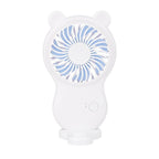USB Mini Fan Portable Pocket Fan Cartoon Handheld Desktop Rechargeable Standing Fan Three Gear Wind Speed Regulation Battery Operated USB Small Fan with 3 Speeds for Home Office Car Outdoor Travel Stevvex