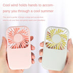 USB Mini Fan Portable Pocket Fan Cartoon Handheld Desktop Rechargeable Standing Fan Three Gear Wind Speed Regulation Battery Operated USB Small Fan with 3 Speeds for Home Office Car Outdoor Travel Stevvex