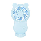 USB Mini Fan Portable Pocket Fan Cartoon Handheld Desktop Rechargeable Standing Fan Three Gear Wind Speed Regulation Battery Operated USB Small Fan with 3 Speeds for Home Office Car Outdoor Travel Stevvex