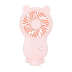 USB Mini Fan Portable Pocket Fan Cartoon Handheld Desktop Rechargeable Standing Fan Three Gear Wind Speed Regulation Battery Operated USB Small Fan with 3 Speeds for Home Office Car Outdoor Travel Stevvex