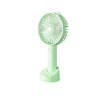 USB Mini Handheld Fan Cooler Portable Small Charging Fan Mini Silent Charging Desk Dormitory Office Student Gifts Long Personal Small Desk Fan with Base, Lightweight Rechargeable USB Handheld Fan Stevvex