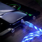 USB Phone  Magnet Phone Charger Cord Cable Car Phone Charger Mobile USB Magnetic Cable Micro USB Phones Cable Car Data Line Streamer Data Cable Fast Charging 360 Degree Magnetic USB Magnetic Cable Micro USB Magnet Phone Charger Cord Stevvex