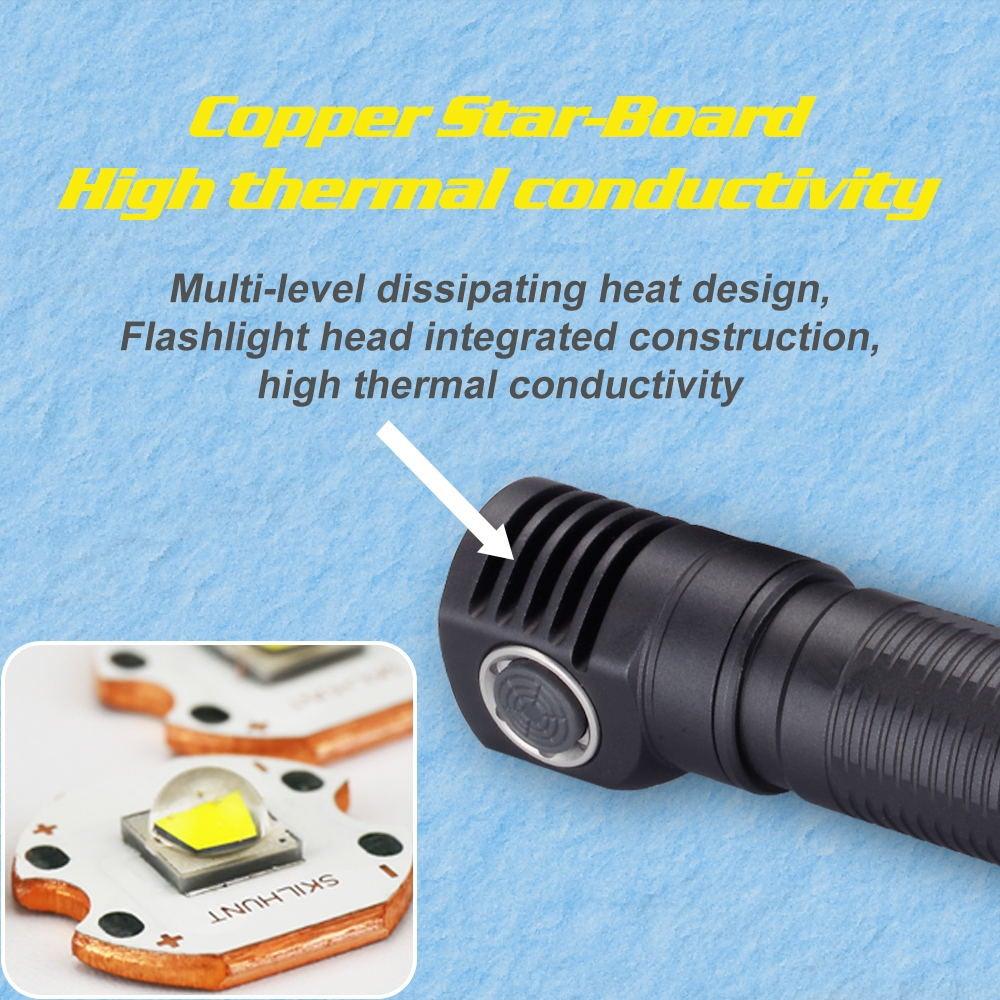 USB Rechargeable Adjustable Flashlight LED Tactical Flashlights With CREE LED Waterproof High Lumens Flashlight For Home Camping Security Electric Cut Use Stevvex