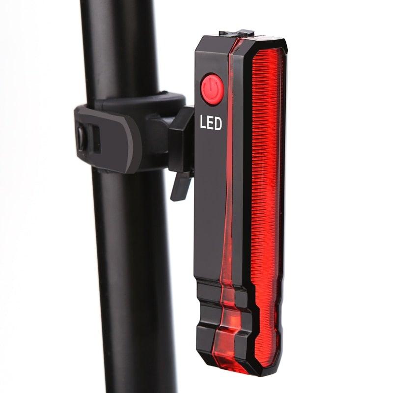 USB Rechargeable Handlebar Headlight Front Bike Light LED Lamp Built-In Rechargeable Bike Light Front And Rear Super Bright Bicycle Headlight And Tail Light Set 4 Lighting Modes