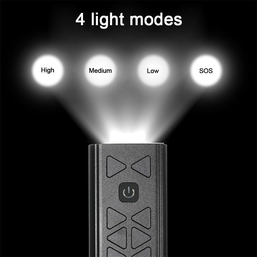 USB Rechargeable Handlebar Headlight Front Bike Light LED Lamp Built-In Rechargeable Bike Light Front And Rear Super Bright Bicycle Headlight And Tail Light Set 4 Lighting Modes