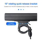 USB Rechargeable Handlebar Headlight Front Bike Light LED Lamp Built-In Rechargeable Bike Light Front And Rear Super Bright Bicycle Headlight And Tail Light Set 4 Lighting Modes