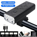 USB Rechargeable Handlebar Headlight Front Bike Light LED Lamp Built-In Rechargeable Bike Light Front And Rear Super Bright Bicycle Headlight And Tail Light Set 4 Lighting Modes