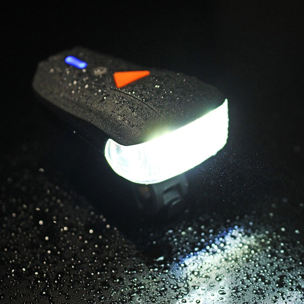 USB Rechargeable Headlight USB Flashlight Bike Bicycle 2LEDs 5modes Smart Sensor Super Bright Bike Light Front And Back Night Riding Spot lamp Electric Car Front Torch For Adults Kids Men Women Stevvex
