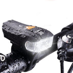 USB Rechargeable Headlight USB Flashlight Bike Bicycle 2LEDs 5modes Smart Sensor Super Bright Bike Light Front And Back Night Riding Spot lamp Electric Car Front Torch For Adults Kids Men Women Stevvex